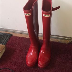 Red Hunter Boots